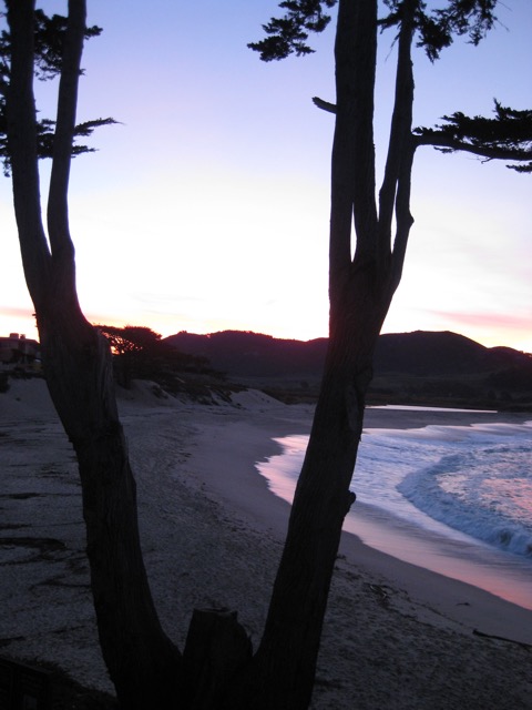 Stewart's Cove at Sunrise, Carmel River Beach, CA