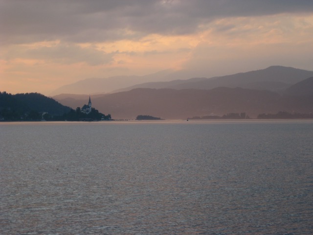 Worthersee, Austria at sunset
