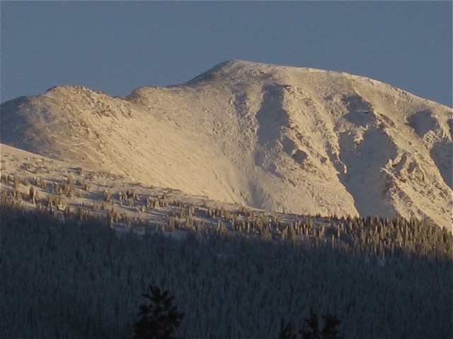 Winter Park CO, Sunset Approaching